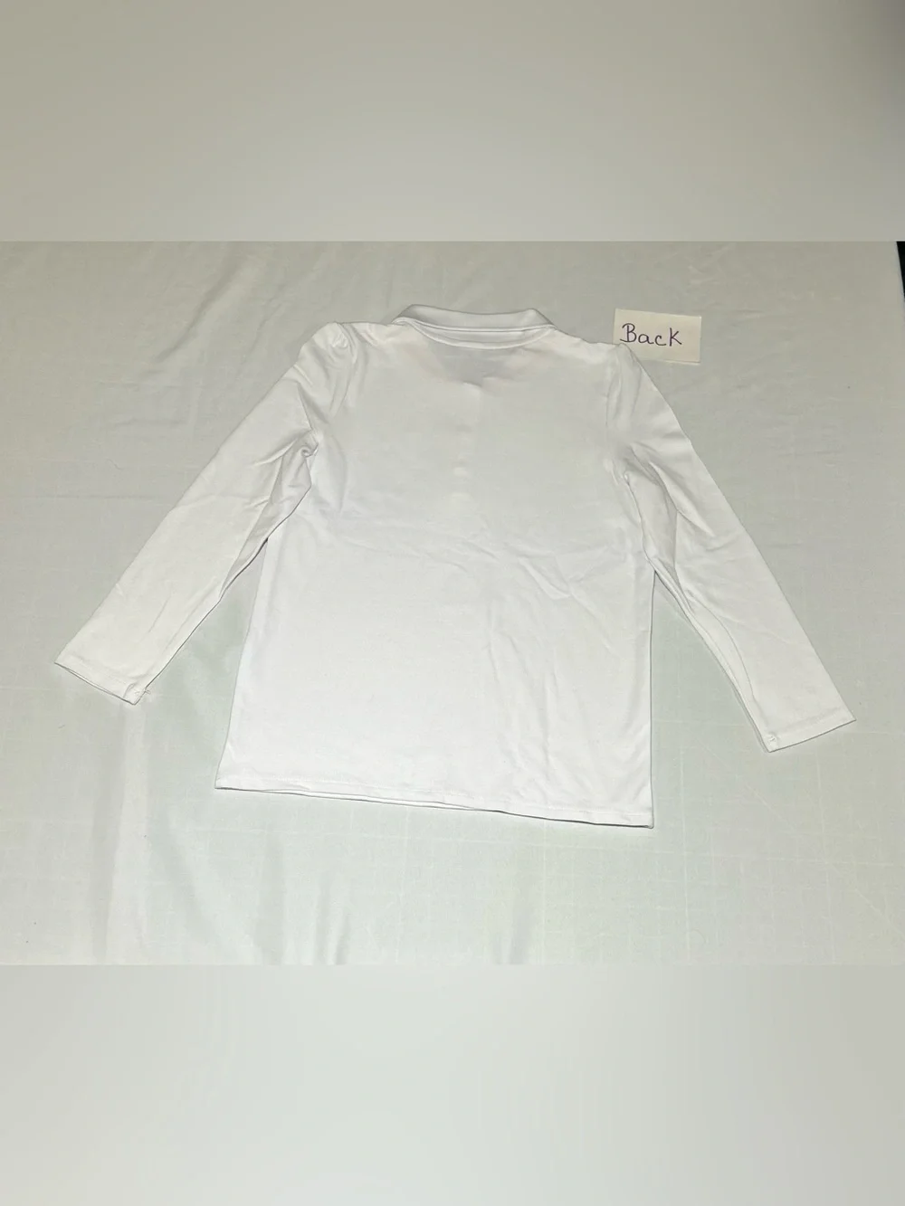 Gymboree Girls 12 White Long Sleeve Ruffle Polo NWT School Classic Preppy